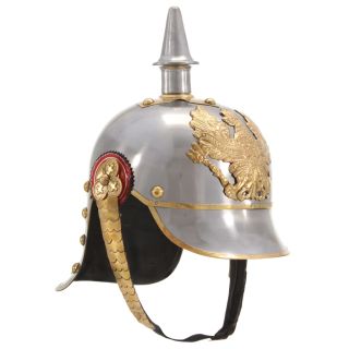 Saksa Preisi kiivri jäljend LARP, hõbedane, teras