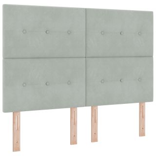 Peatoeme Tagumise Nuppudega Helehall 160 cm Samet