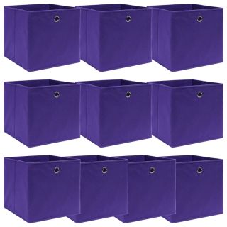 hoiukastid 10 tk, lilla, 32 x 32 x 32 cm, kangas