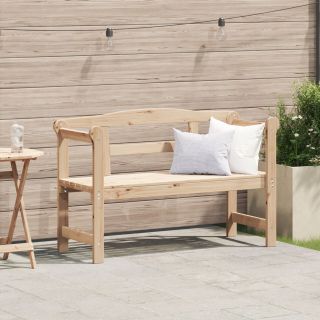 Välibank 119x76x44 cm Tugev Puit Männipuit