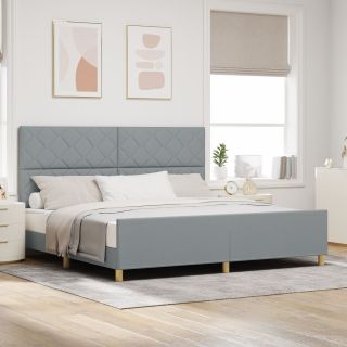 Helehall Kangast Voodi Raam 200x200 cm