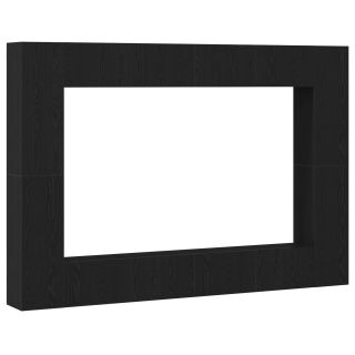 8-osaline TV kapp komplekt seinapealne must tamm, inseneripuit,Seinapealsed TV kapid - 2 tk must tamm, mõõdud 30,5x30x90 cm, valmistatud inseneripuidust,Must tammeseinapealne TV kapp 100x30x30 cm valmistatud inseneripuidust