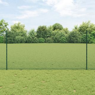 keervitatud traadi aed koos 11 U postiga Roheline 1.2x25 m Teras