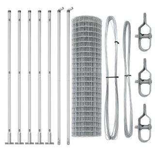 Euro aed 7 läbipaistva postiga 0.8x10 m galvaniseeritud teras