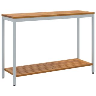 Välistingimusest laud Naturaalne & Hall 35x110x75 cm Täispuit ja Teras