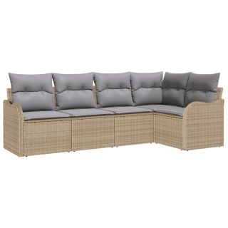 5-osaline aia diivanikomplekt padjadega beež polü rattan,2-kohaline aia diivan hoiustamise ja padjadega beež polü rattan