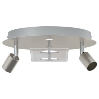 Laevalgusti kahe reguleeritava pea Matte Nickel GU10