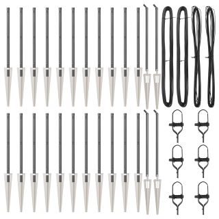 Aiapostid spikiga 26 tk Ø32 mm 120 cm Galvaniseeritud teras