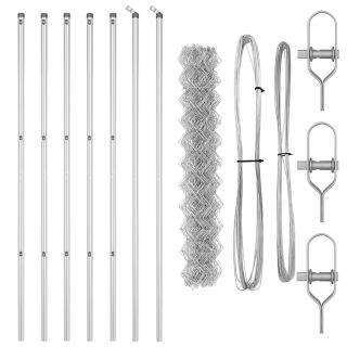 Ketikkaitse koos 7 postiga 1x10 m Galvaniseeritud terasest