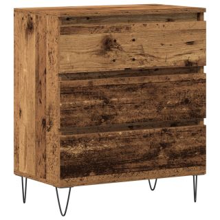 Sahtliga Kõrge Riidekapp Vanast Puust 60x35x70 cm Töödeldud Puidust