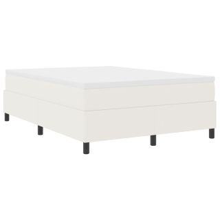 Box Spring voodi Kreemjas 160x200 cm Kordurooki kangas