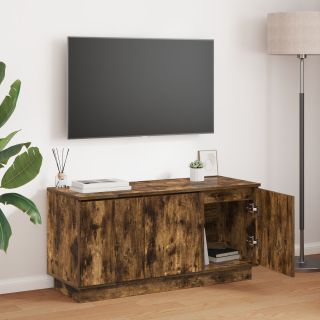 TV kapp Suitsutatud tamm 100x38x49 cm Tehispuit