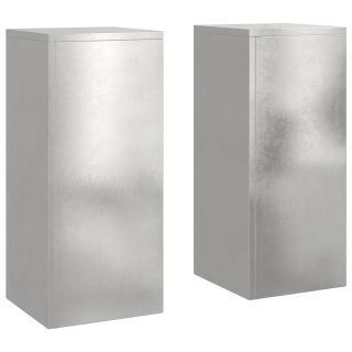 Välised Istutusstandid Pillar 2 tk 24x24x55 cm Roostevaba teras