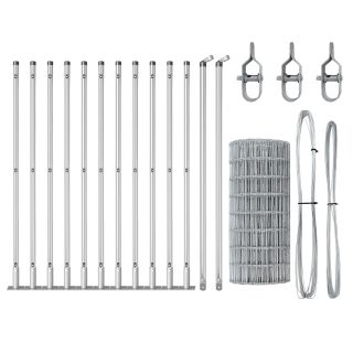 Euro Aed koos 13 Flange Postiga 0.4x25 m Galvaniseeritud Teras