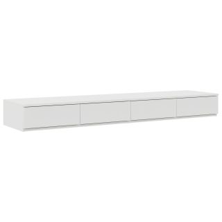 Voodi Sahtlid Valge 150x36,5x16,5 cm Tehispuit