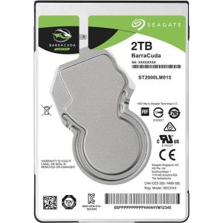 HDD|SEAGATE|Barracuda|2TB|SATA 3.0|128 MB|5400 rpm|2,5|Thickness 7mm|ST2000LM015