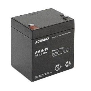 BATTERY 12V 5AH VRLA/AM5-12T2 ACUMAX EMU