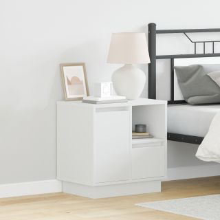Öökapp LED-valgusega Valge 50x34,5x50 cm