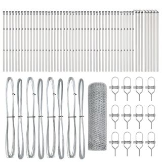 kuusnurga aed 0.5x100 m galvaniseeritud terasest
