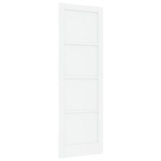 Siseuks 'ORKDAL'Valge 78x232x4 cm Täispuidust männipuu