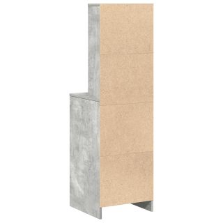Kõrge kapp Betooni hall 40x41x135 cm Töödeldud puit