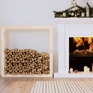 Подставка для дров, 100x25x100 см, сосна