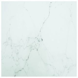 столешница, белая 60x60 см, 6 мм, закаленное стекло, рисунок под мрамор