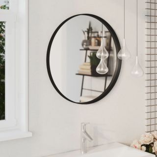 seinapeegel, must, 60 cm