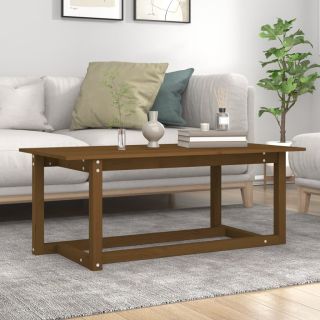 kohvilaud, meepruun, 110x55x45 cm, männipuit