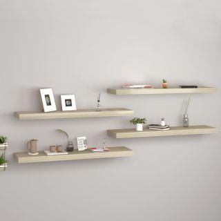 seinariiulid, 4 tk, tammevärvi, 90 x 23,5 x 3,8 cm MDF