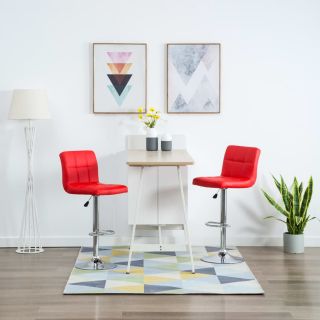 baaripukid 2 tk, punane, kunstnahk