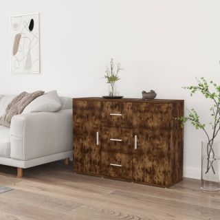 puhvetkapp, suitsutatud tamm, 91 x 29,5 x 65 cm, tehispuit