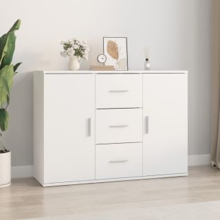 puhvetkapp, valge, 91 x 29,5 x 65 cm, tehispuit