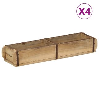 Kandikud 4 tk 60,5x15x9 cm Tugev Puit Taaskasutatud