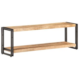Тумба под телевизор 120 x 30 x 40 см, необработанное манговое дерево