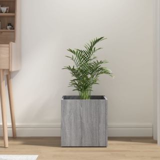 taimekast, hall Sonoma tamm, 40 x 40 x 40 cm, tehispuit