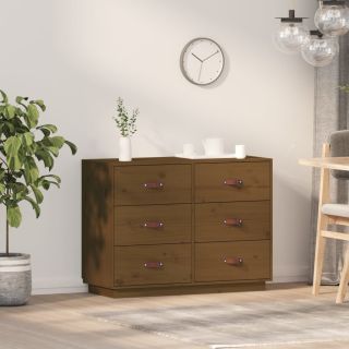 puhvetkapp, meepruun, 100 x 40 x 75cm, täismännipuit