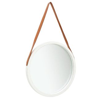 seinapeegel rihmaga 50 cm, valge