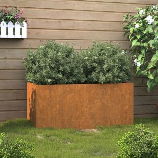 taimekast, 62x30x29 cm, Corten teras