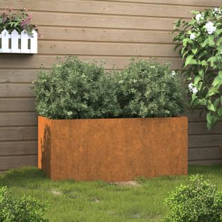 taimekast, 62x40x39 cm, Corten teras
