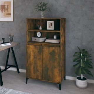 kõrge kapp, suitsutatud tamm, 60 x 36 x 110 cm, tehispuit