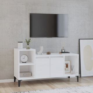 telerikapp, kõrgläikega valge, 100 x 35 x 55 cm, tehispuit