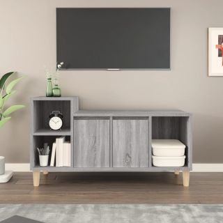 Тумба под ТВ, Sonoma серый, 100 x 35 x 55 см, искусственное дерево