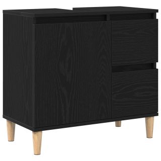Valamu Kapp Must Tamme 65x33x60 cm Tehispuust