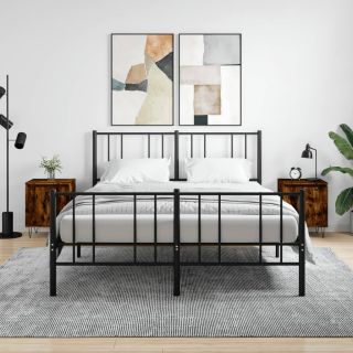 прикроватные тумбочки 2 шт., копченый дуб, 40 x 30 x 50 см, искусственное дерево