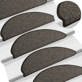 isekleepuv trepivaip, sisal, 15 tk, 65x21x4 cm, antratsiit