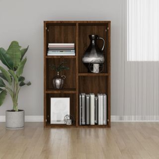 Книжный шкаф/буфет, коричневый дуб, 50 x 25 x 80 см, искусственное дерево