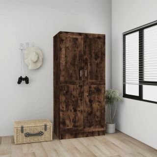riidekapp, suitsutatud tamm, 82,5 x 51,5 x 180 cm, tehispuit