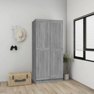 riidekapp, hall Sonoma tamm, 82,5 x 51,5 x 180 cm, tehispuit