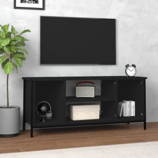 Тумба под телевизор, черная, 102 x 35 x 45 см, искусственное дерево